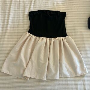 Stylish Black and Cream Dress